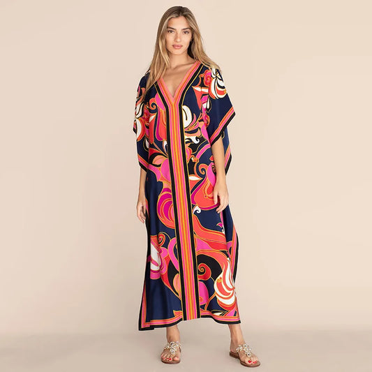 Vestido Longo Feminino Kaftan Praia